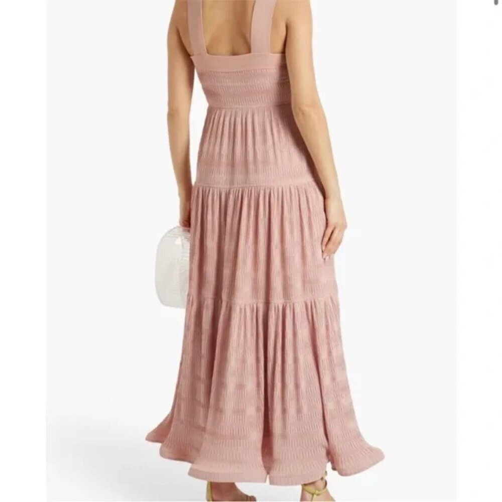 Jonathan Simkhai Celeste Maxi Dress in Porcelain Pink Sz: 6 - Picture 2 of 13